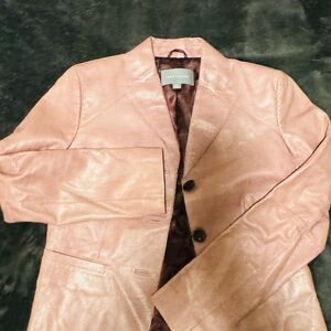 Ann Taylor Deep Burgundy Satin Blazer